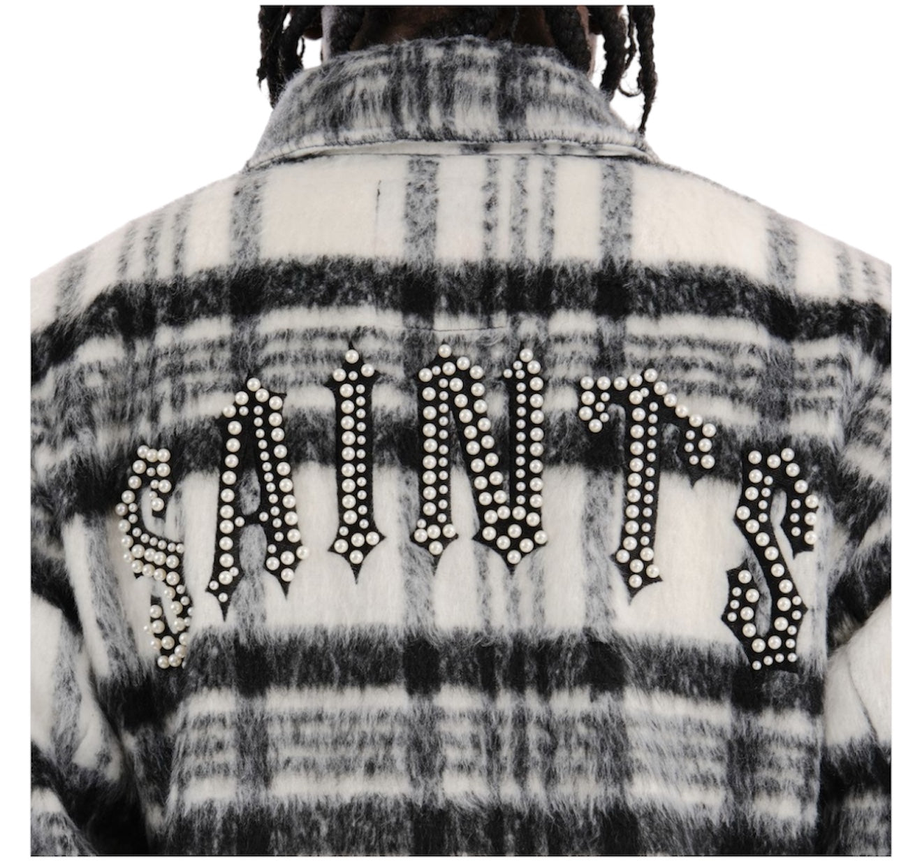 Copper Rivet Saints Mohair Jacket black