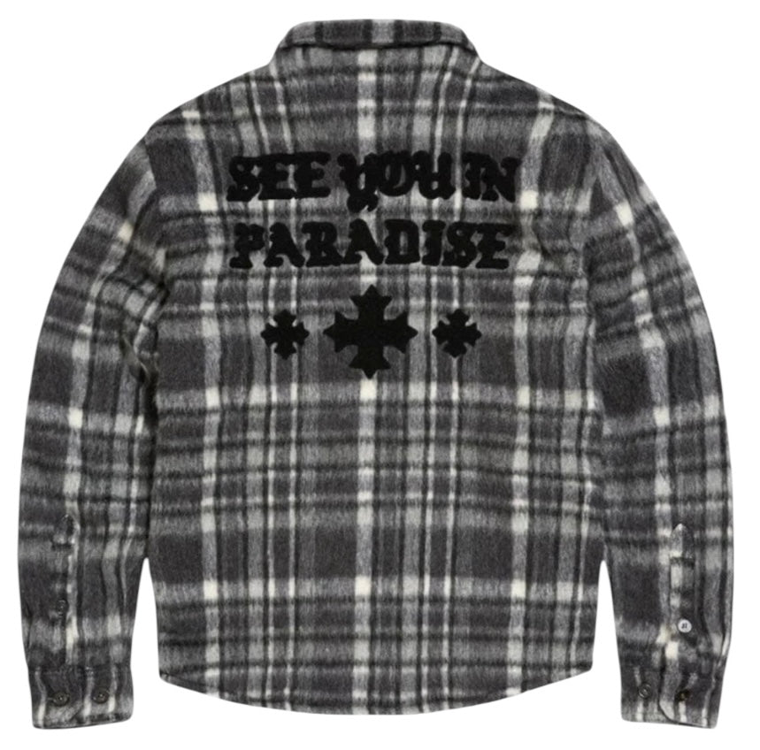 JORDAN CRAIG SEE YOU IN PARADISE EMBROIDERED SHACKET (BLACK) 2570