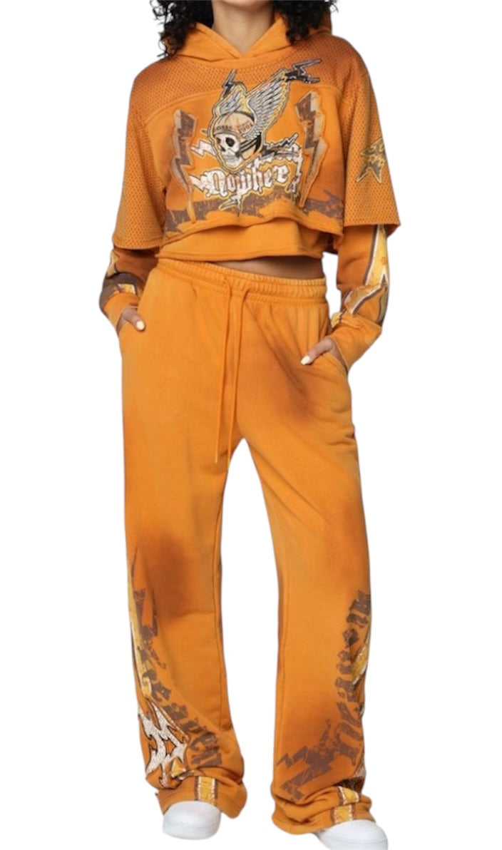 Smoke rise nowhere stacked joggers np25854