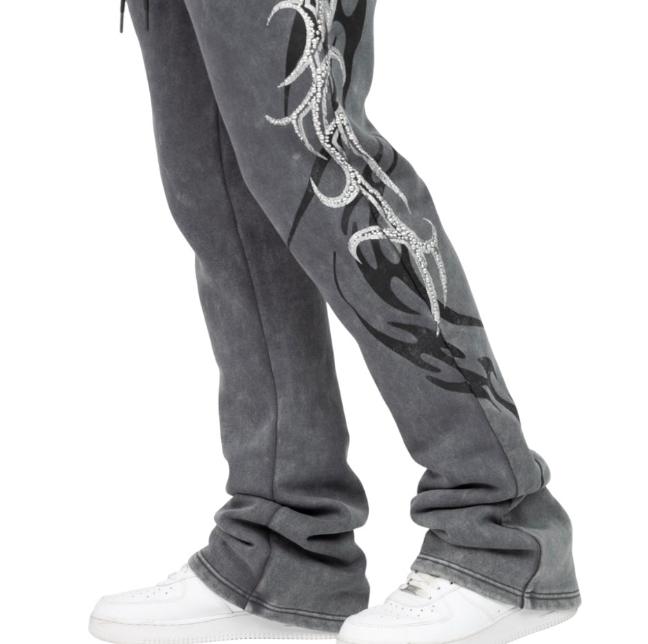 Smoke rise eternity fleece joggers fp25677 asphalt