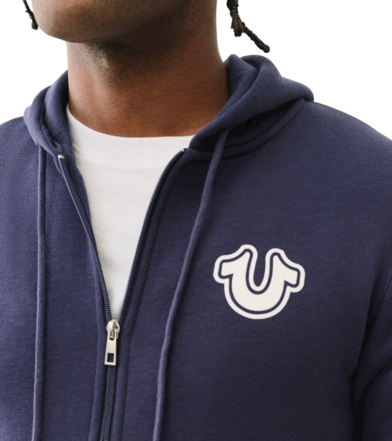 True religion core zip up hoodie ace blue 105621