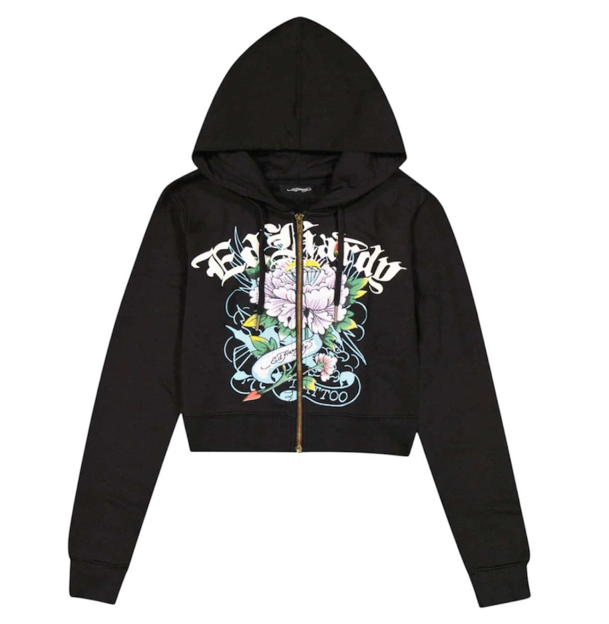Ed hardy flower zip up hoodie ehw820083