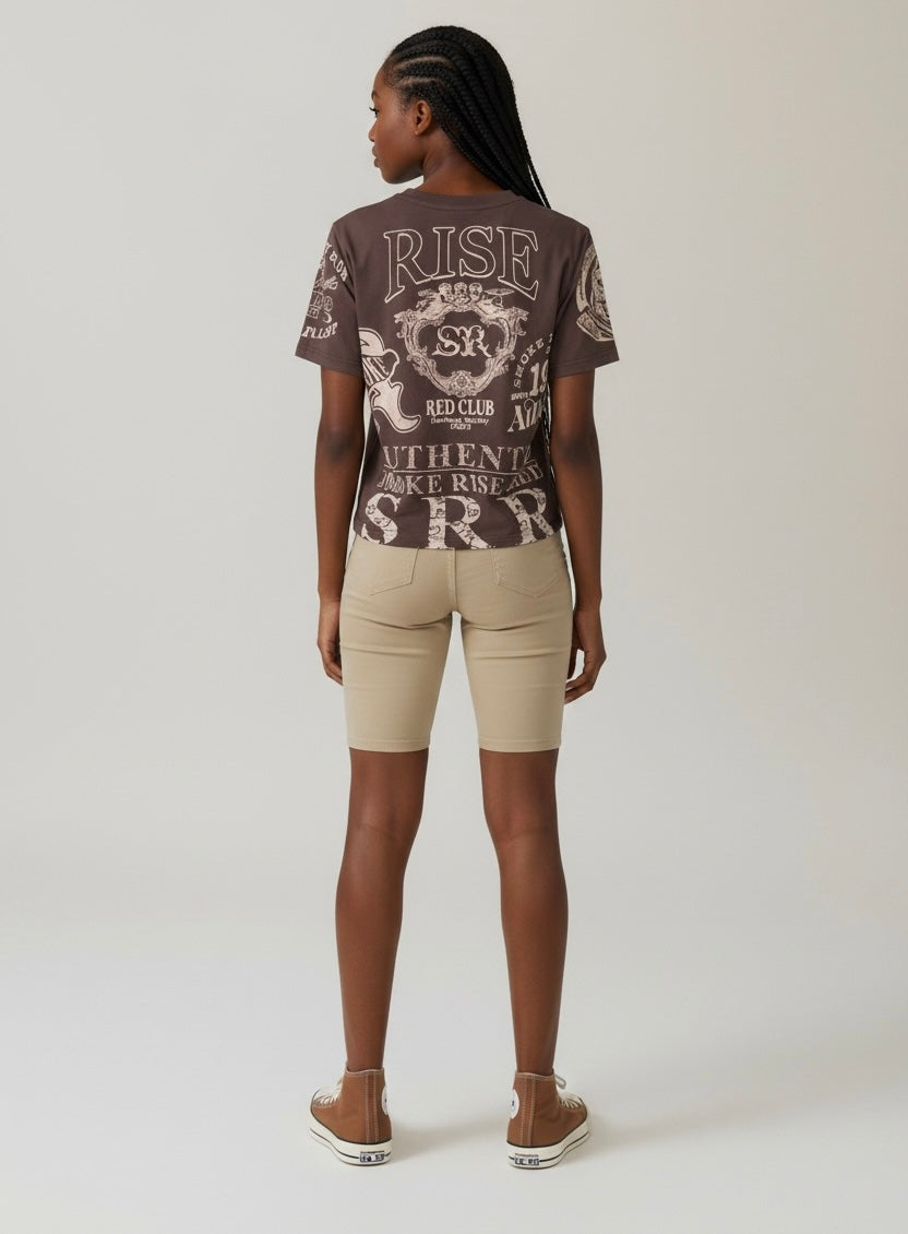 Smoke rise all over T-shirt
