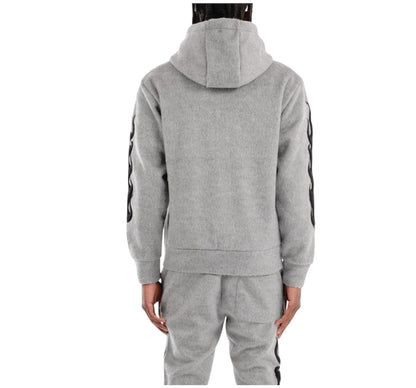 Copper Rivet Mohair Full Zip Hoodie gray