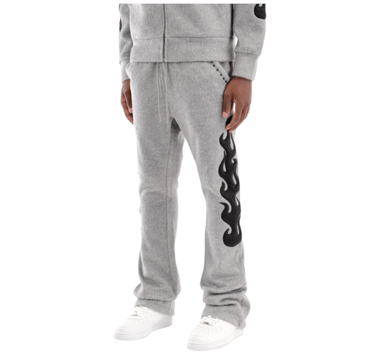 Copper Rivet Mohair joggers gray