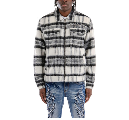 Copper Rivet Saints Mohair Jacket black