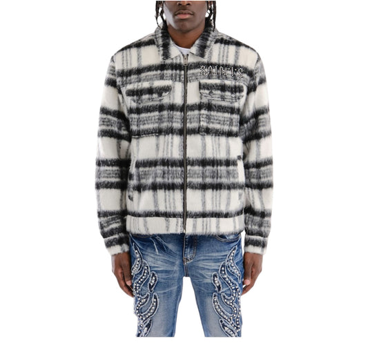 Copper Rivet Saints Mohair Jacket black