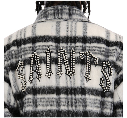 Copper Rivet Saints Mohair Jacket black