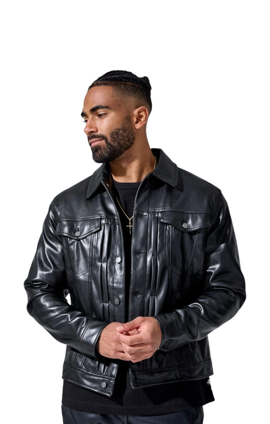 Jordan Craig THRILLER TRUCKER JACKET Black