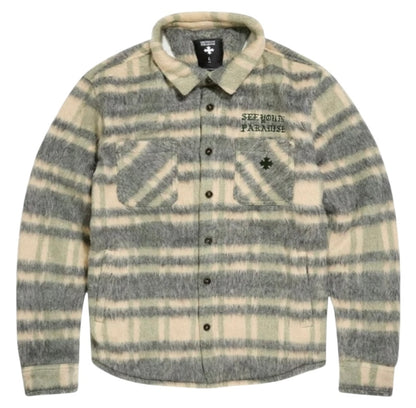 JORDAN CRAIG SEE YOU IN PARADISE EMBROIDERED SHACKET (OLIVE) 2570
