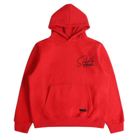 Supply floating hoodie red
