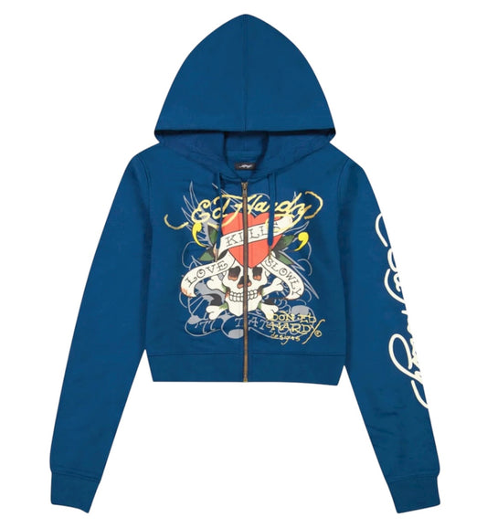 Ed hardy lks skull hoodie 180070