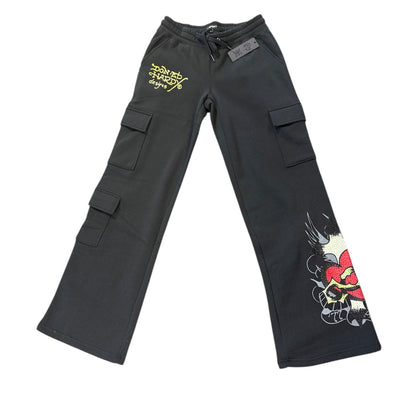 Ed hardy heart rhinestone cargo sweatpants 82041rs