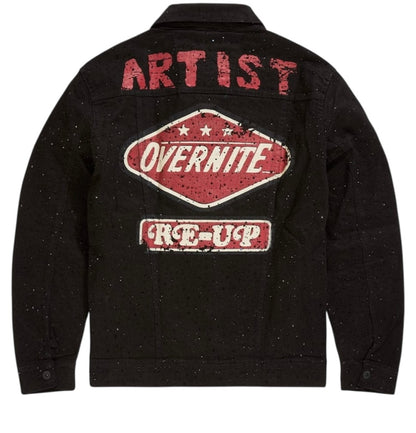 Jordan Craig local dealer rhinestone trucker jacket Jet black jj23398a