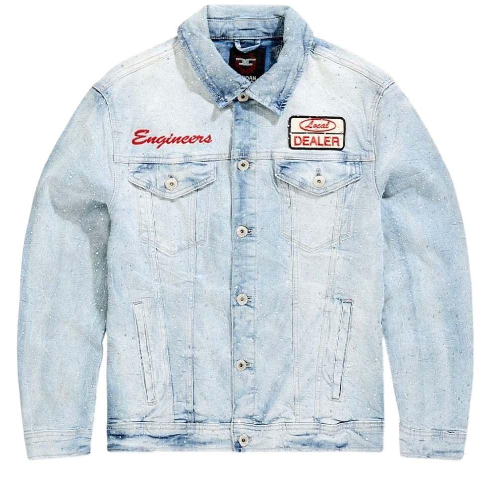 Jordan Craig local dealer rhinestone trucker jacket ice white jj23398a