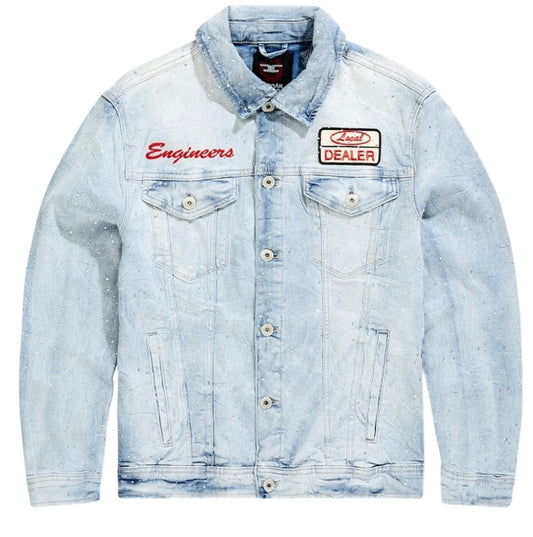 Jordan Craig local dealer rhinestone trucker jacket ice white jj23398a