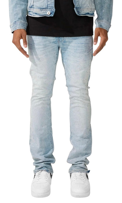 Jordan Craig super skinny stacked fit local dealer rhinestone denim iced white Jt2339a