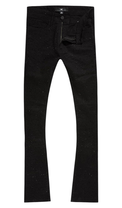 Jordan Craig super skinny stacked fit local dealer rhinestone denim jet black Jt2339a
