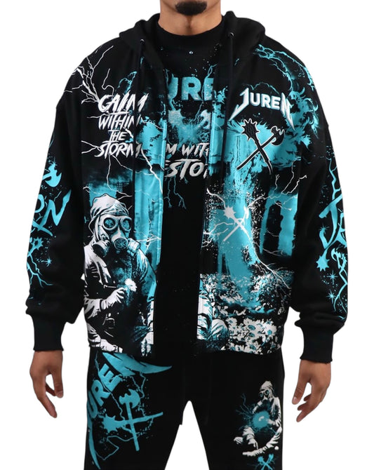 Juren calm within the storm os zip up hoodie