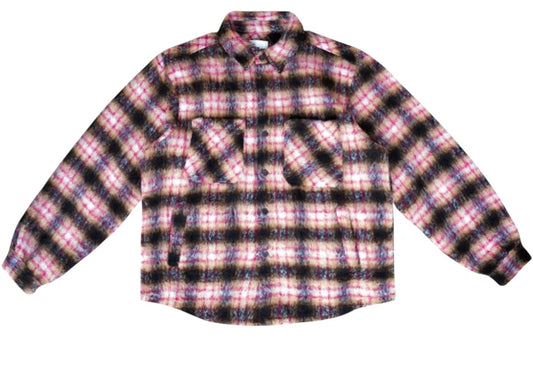 Eptm side slit flannel pink EP11686