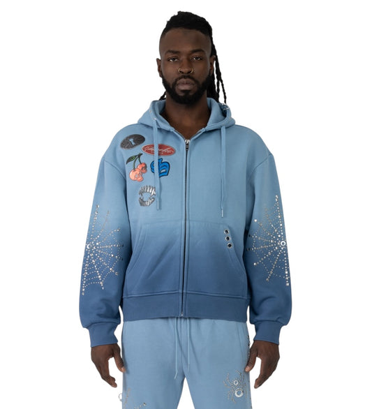 Smoke rise no rules fleece hoodie f026s467