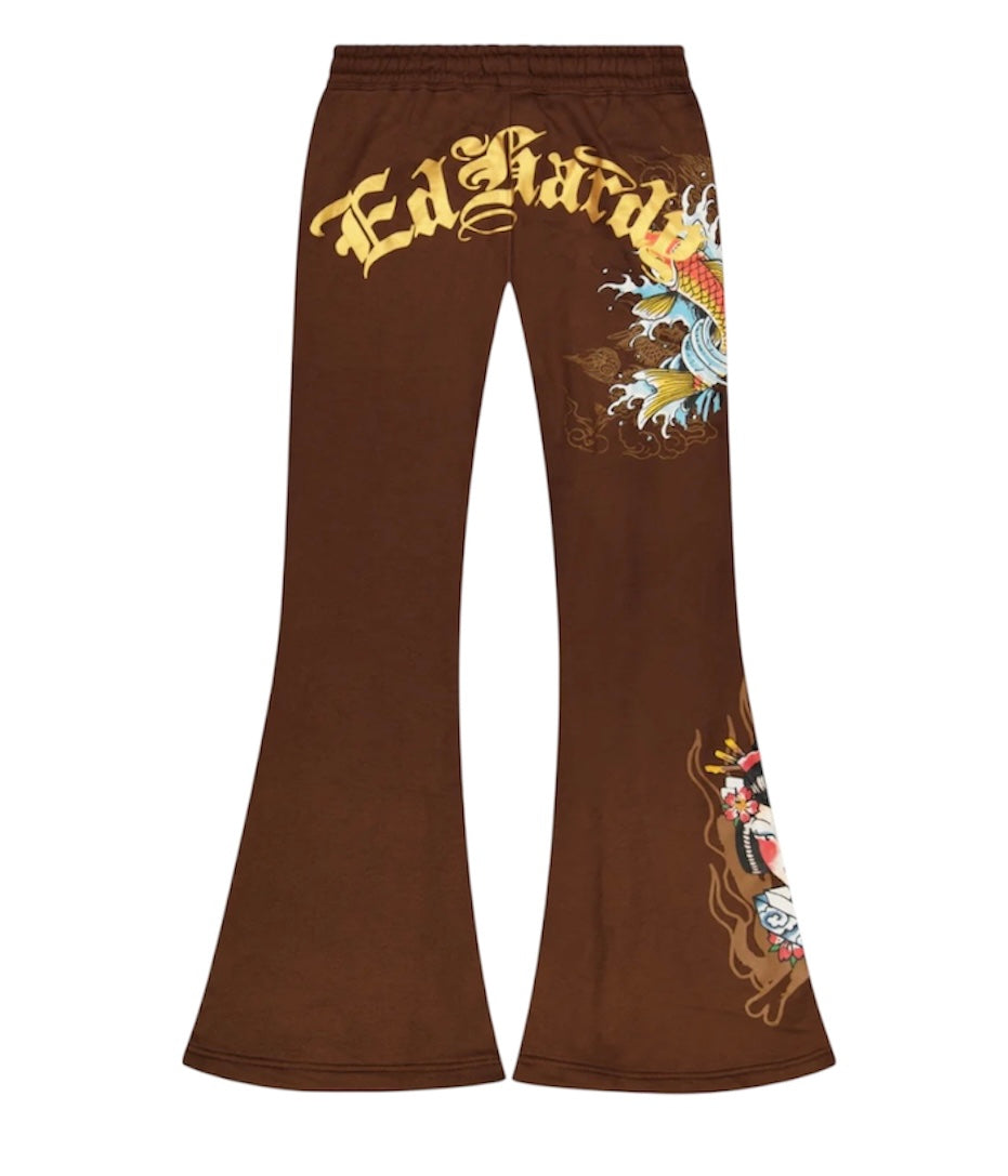 Ed hardy koi fish bootcut sweatpants ehw180062