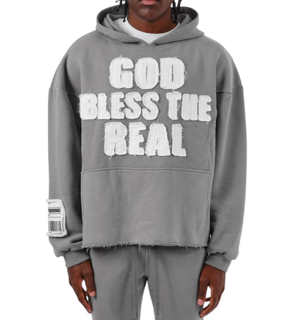 Copper rivet god bless the real hoodie 53j13gy