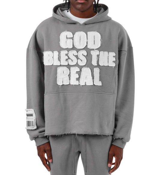 Copper rivet god bless the real hoodie 53j13gy
