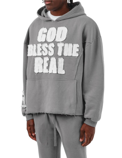 Copper rivet god bless the real hoodie 53j13gy