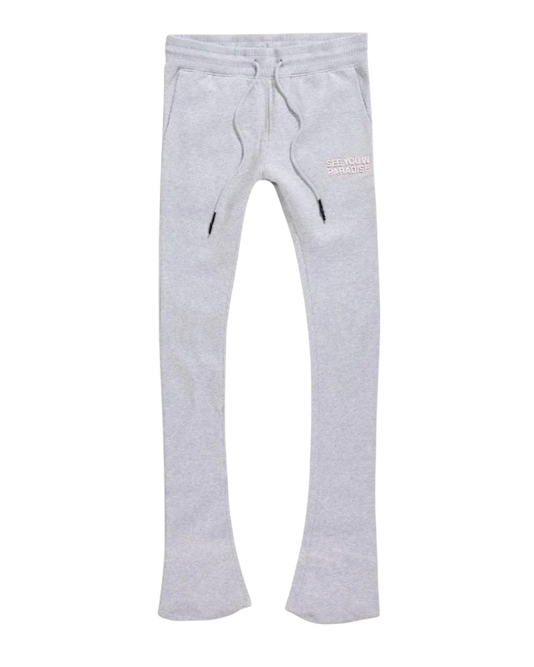 See you in paradise stacked joggers Hg