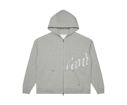 Godspeed og logo sweatsuit v2 grey/silver satin