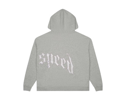 Godspeed og logo sweatsuit v2 grey/silver satin