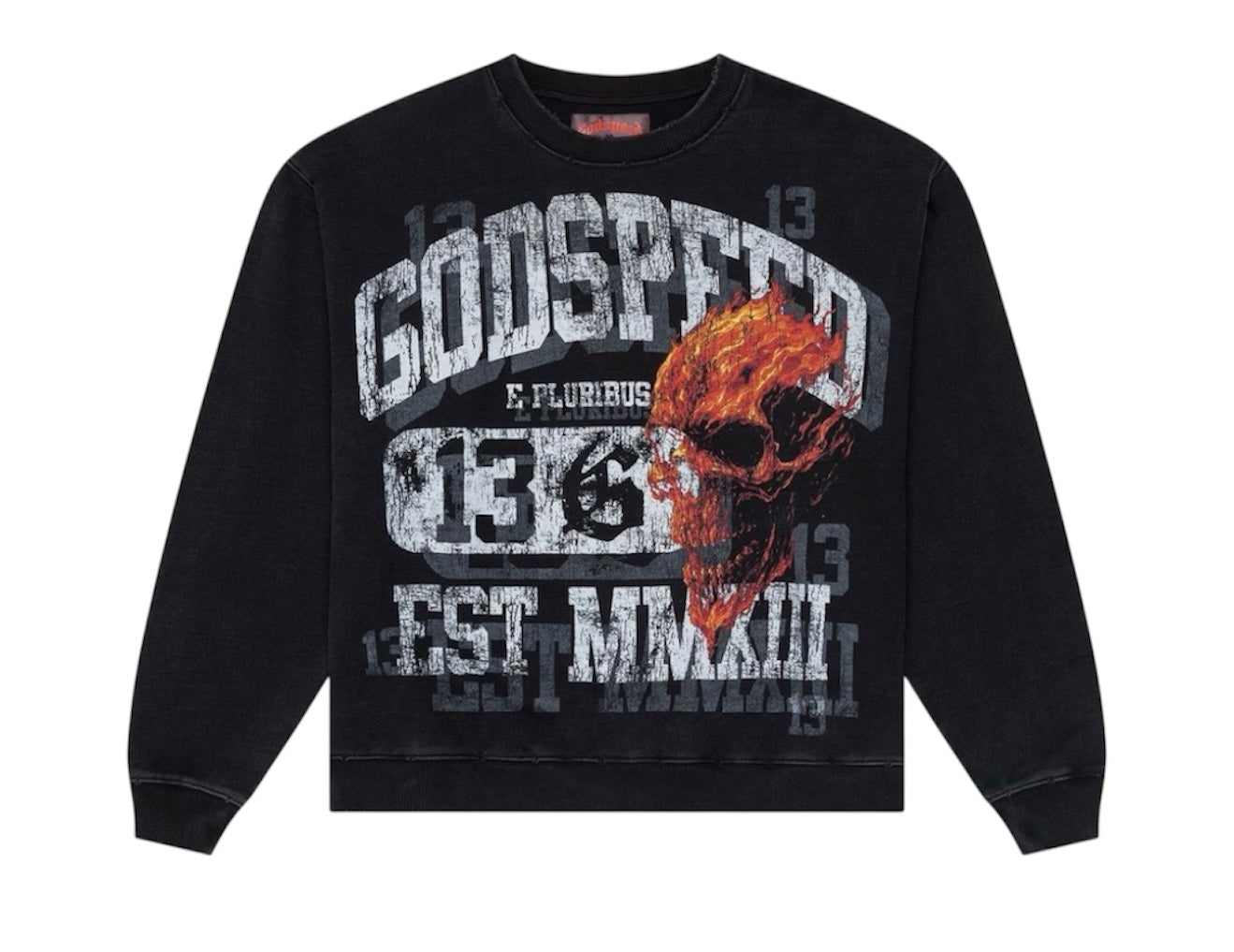 Godspeed Seeing Double Sweatshirt (Black wash)