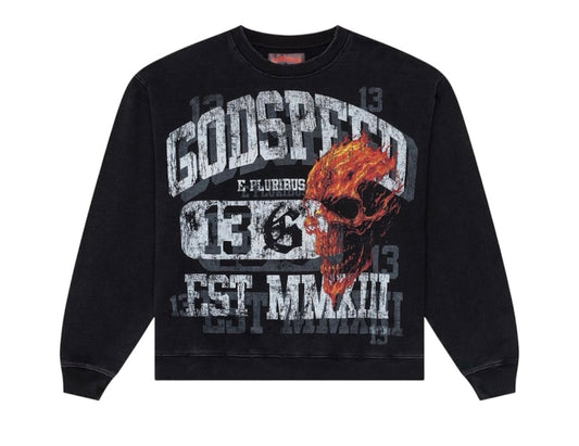 Godspeed Seeing Double Sweatshirt (Black wash)