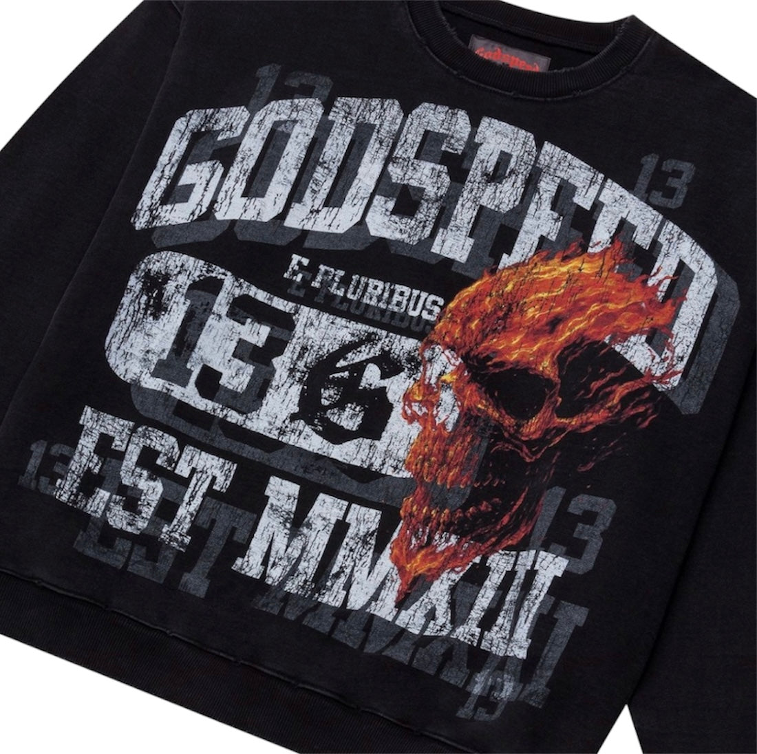 Godspeed Seeing Double Sweatshirt (Black wash)