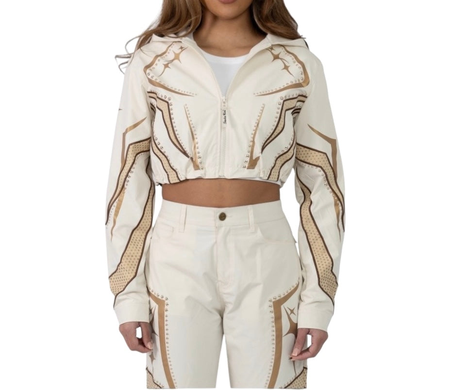 Smoke Rise Super Sonic Copped Jacket Khi 26S415