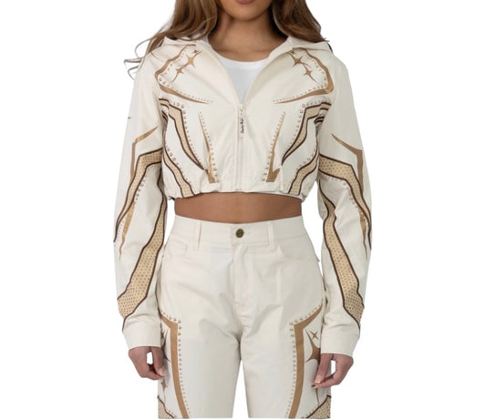 Smoke Rise Super Sonic Copped Jacket Khi 26S415