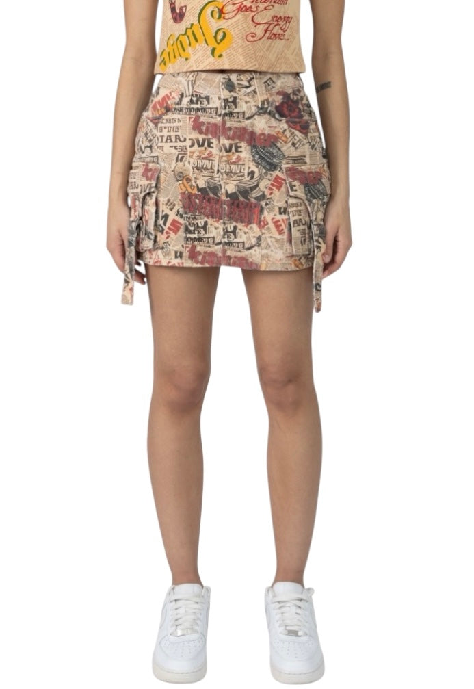 Smoke rise Hysteria mini skirt
