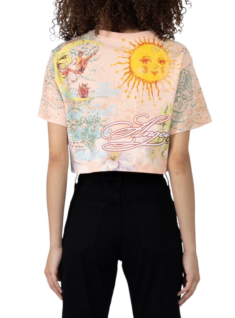 Smoke rise relaxed cropped ss T-shirt