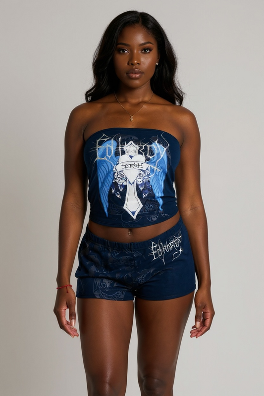 Ed hardy cross wings booty biker shorts