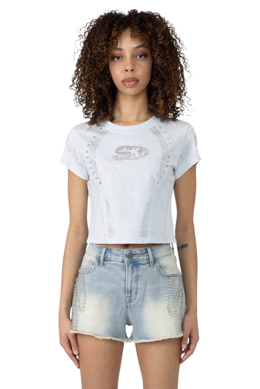 Smoke rise cut line t shirt