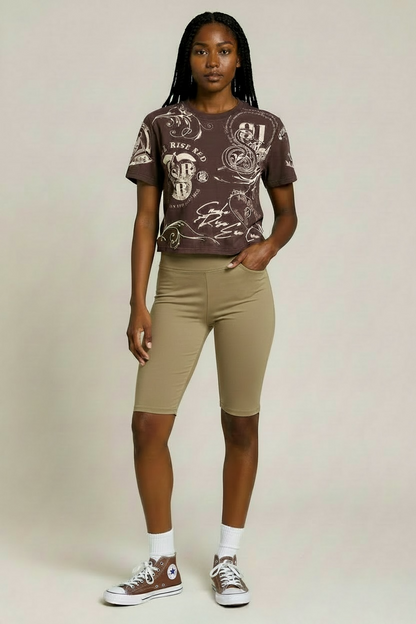 Smoke rise all over T-shirt